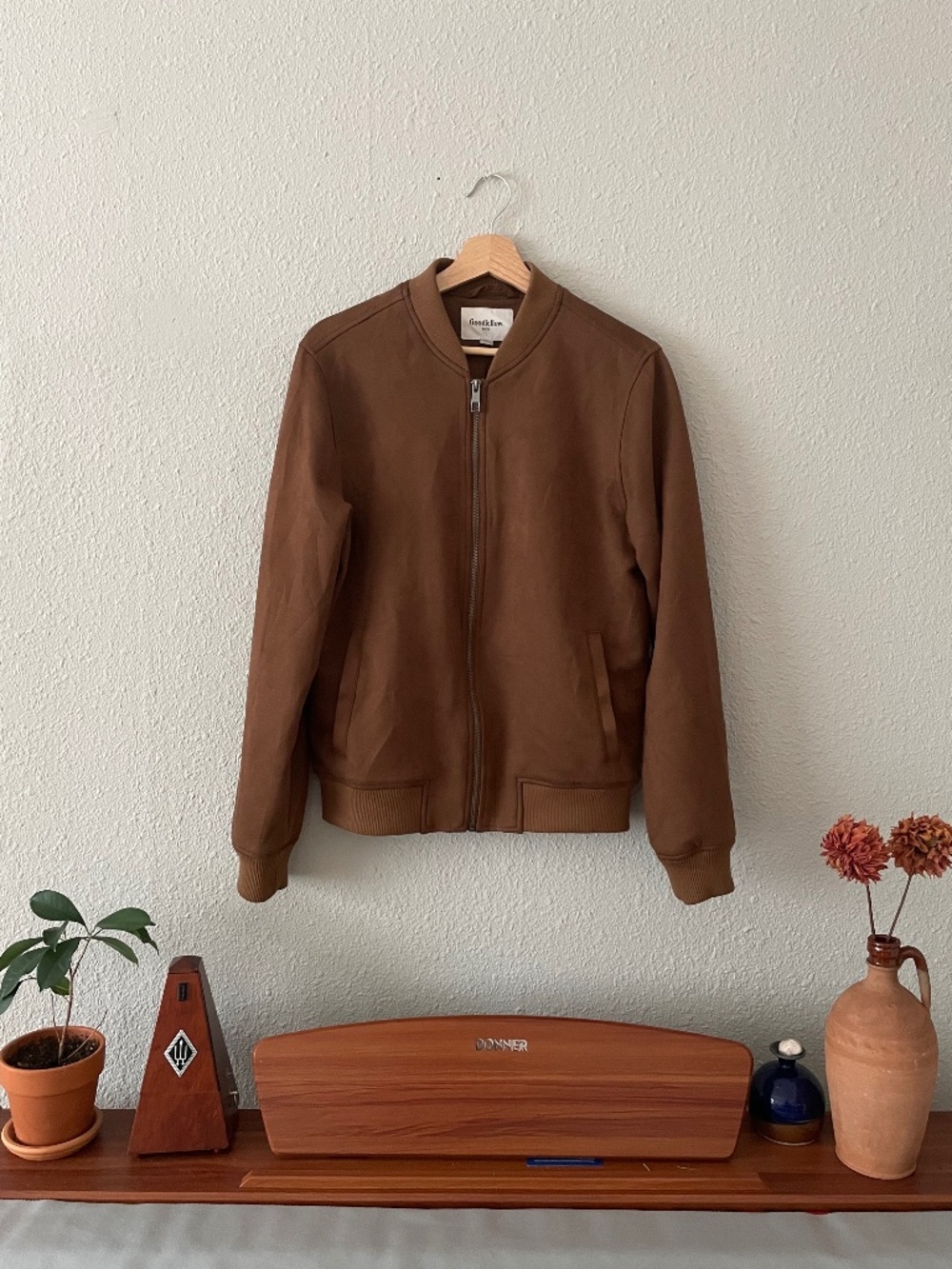 Goodfellow Faux Microsuede Bomber (S)